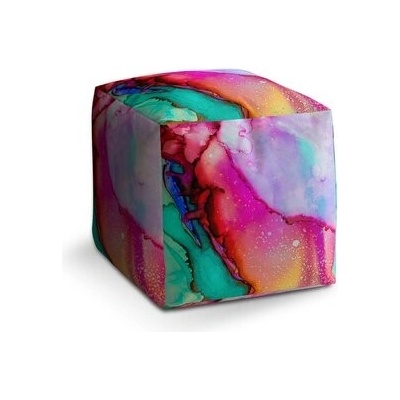 Sablio Taburet Cube Barvičky: 40x40x40 cm