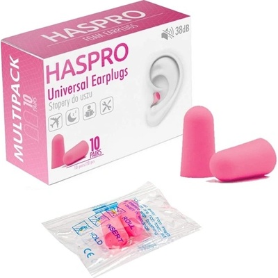 HASPRO MULTI10 štuple do uší, ružové