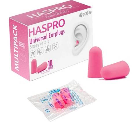 HASPRO MULTI10 štuple do uší, ružové