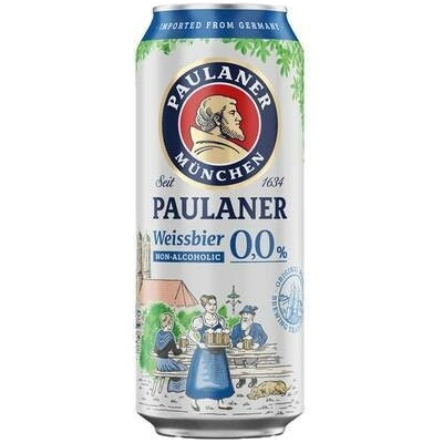 Paulaner Weissbier 0,0% 0,5 l (plech)