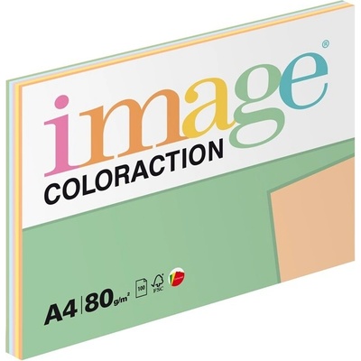 Image Coloraction Papír barevný A4/100/80g pastelový mix 5x20 listů C bal