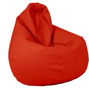 Image 1 of Pufrelax Калъф за пуф круша, 220л. , Nirvana Hobbit - Teteron Red, (Не съдържа пълнеж), за открито