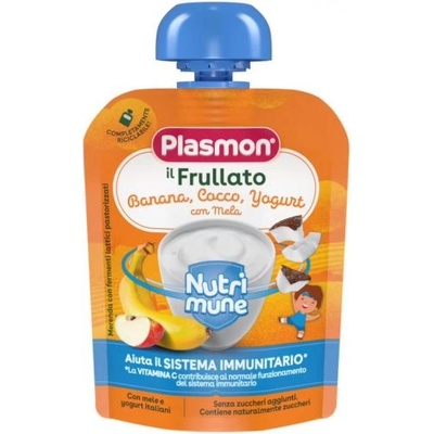 Plasmon Плодова закуска Нутримюн банан, кокос и йогурт 85г