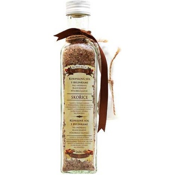 Bohemia Natur Skořice a Akát Bylinná koupelová sůl s afrodiziakální vůní s filtračním sáčkem 260 g