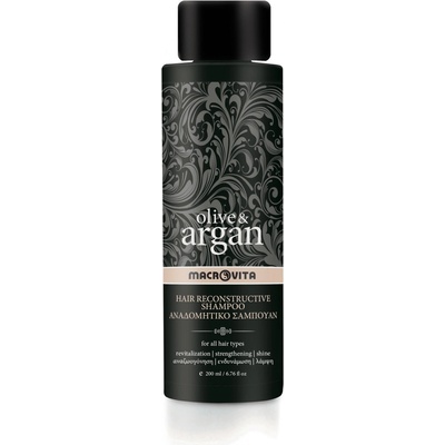 Macrovita Olive & Argan Reconstructive shampoo Regeneračný šampón na vlasy s olivovým a arganovým olejom 200 ml