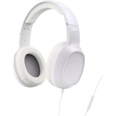 Hama USB-C slúchadlá s mikrofónom Fun C, uzavretá, biela