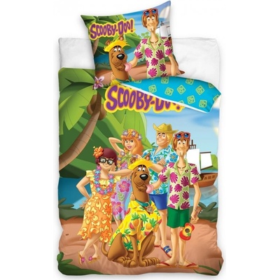 Carbotex bavlna obliečky Scooby-Doo motív Dovolenka na Havaji 70x90 140x200