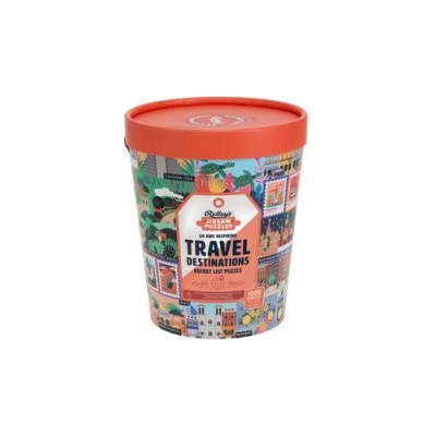 50 Awe-Inspiring Travel Destinations Bucket List 1000-Piece Puzzle Ridley's GamesHra