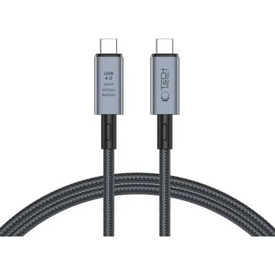 Tech-Protect Кабел Tech-Protect UltraBoost Max, USB-C 4.0 / USB-C 4.0, PD, 240W, 8K, 40Gbps, 1m, сив (5906302308989)