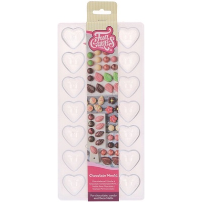 Fun Cakes Polykarbonátová forma na čokoládu srdce – Zboží Dáma