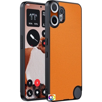 Nothing CMF Phone 2 Pro PU Leather /PC + TPU / Anti-Drop Удароустойчив Кожен Retro Калъф и Протектор