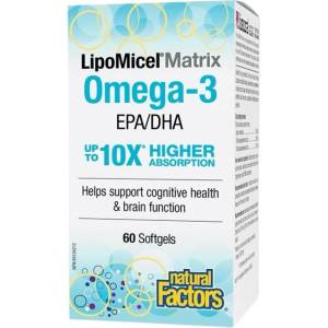 Natural Factors Omega 3 LipoMicel® Matrix 585 mg [60 Гел капсули]
