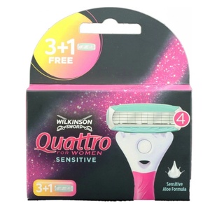 Wilkinson Sword Quattro за жени Sensitive 4 бр - lavonio - 20,34 лв