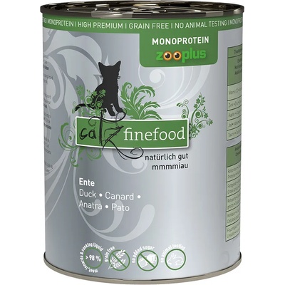 Catz Finefood 6x400г catz finefood Monoprotein zooplus, консервирана храна за котки - патешко