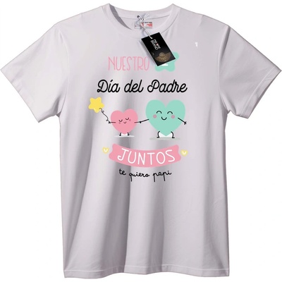 NOONEBRAND Тениска Ден на Баща Заедно - 4XL, Black