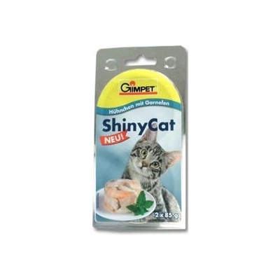 GimBorn GimCat ShinyCat kuře & krevety 2x70 g