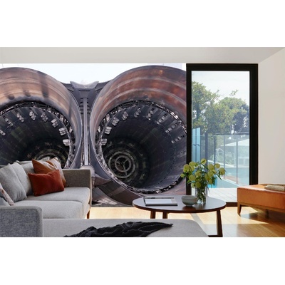 DIMEX ART Самозалепваща се флизелинова фототапета военен самолет 375 x 250 см