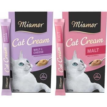 Miamor Cat Snack Cream variace chutí 2 x 6 x 15 g
