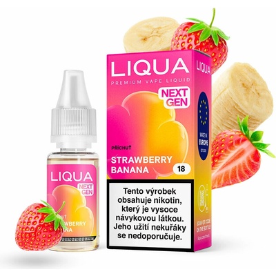 LIQUA NextGen Strawberry Banana 10 ml 18 mg