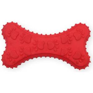 PET NOVA Tpr Играчка за кучета - червена костичка 10, 5см