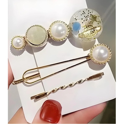 HARAHU Щипки за коса sk-19067 - Светло Синя kp19067 (sk-19067)