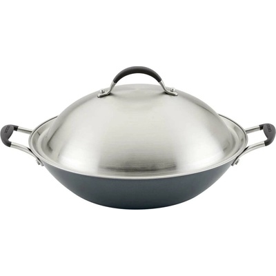 Wok na indukci SCRATCHDEFENSE A1 36 cm, s poklicí, hliník, Circulon