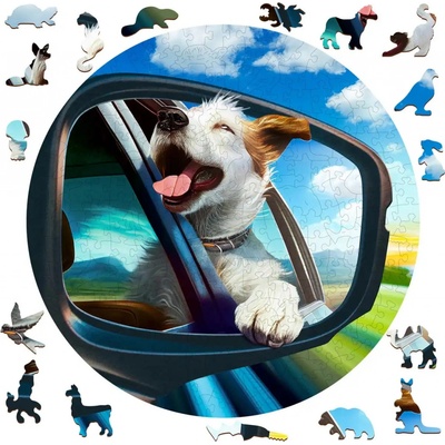 WOODEN CITY Dřevěné Veselý pes EKO 250 dílků – Zboží Mobilmania