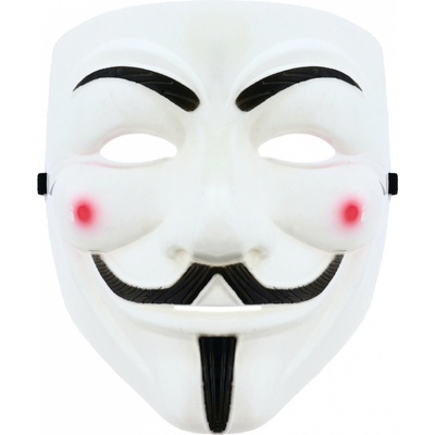 Maska Anonymous Vendeta Bílá