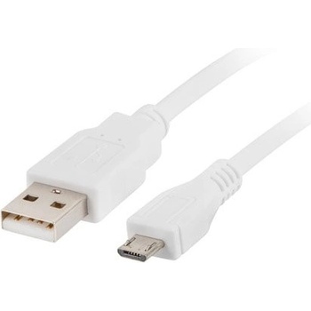 Lanberg CA-USBM-10CC-0010-W Micro USB (M) na USB-A (M), 1m, bílý