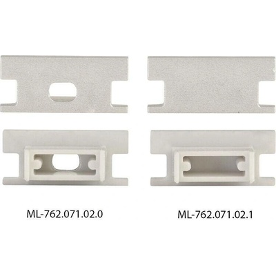 ML-761.171.02.2 Nášlapný hliníkový profil BD, 19x9 mm, bez difuzoru, 2 m