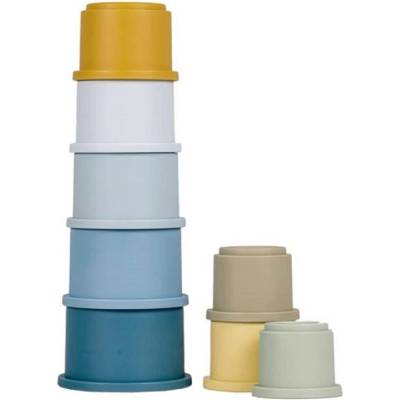 Little Dutch Детска кула за подреждане Little Dutch - Blue, 43 cm (2008002)