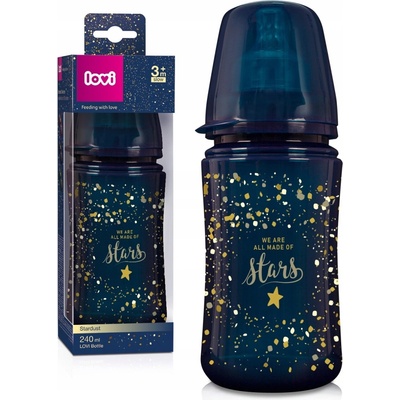 LOVI lahev Stardust modrá 240ml