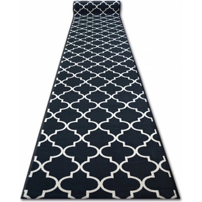 Nej-koberce Maroko černý TRELLIS 30350 metráž 67 cm