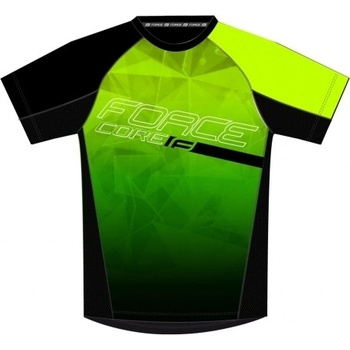 Force Core MTB krátky rukáv fluo/čierna