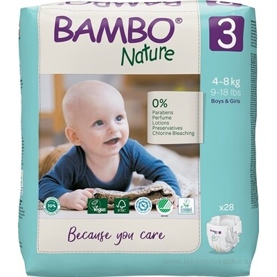 ABENA A.S. Bambo Nature 3 4-8 kg 28 ks
