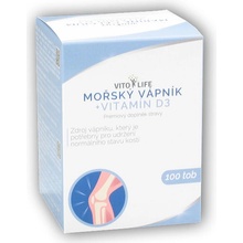 Vito Life Mořský vápník 189 mg + Vitamín D3 400 IU 100 toboliek