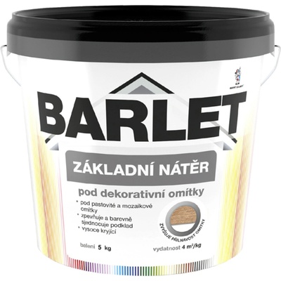 BARLET základný náter pod dekoratívne omietky, 5 kg