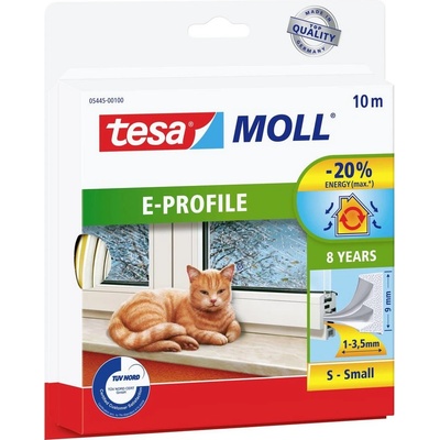Tesa E-Profile Tesamoll 05445-00100-00 Tesniaca páska 10 m x 9 mm biela 1 ks
