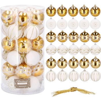 Ca0152 Балончета за коледна елха 7 см 30 бр (CA0152)