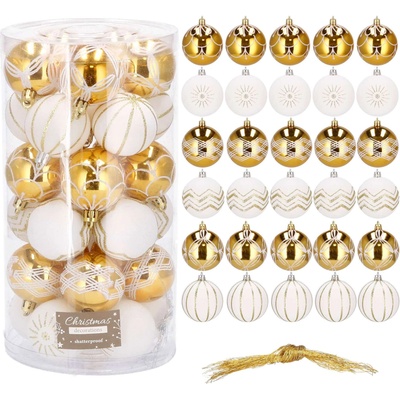 Ca0152 Балончета за коледна елха 7 см 30 бр (CA0152)