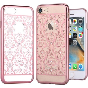 DEVIA Crystal Baroque Case - поликрабонатов кейс за iPhone 8, iPhone 7 (с кристали Сваровски) (розово злато)