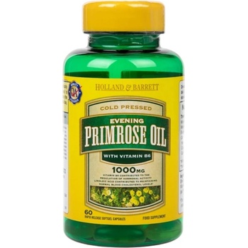 Holland & Barrett Natural Evening Primrose Oil 1000 mg | Plus Vitamin B6 [60 капсули]