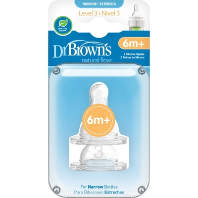 Dr.Browns cumlík na fľaše Options+ úzke silikón 2ks 332INTL
