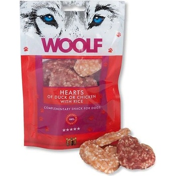 Woolf Duck & Chicken Hearts 100 g