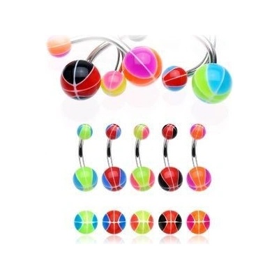 Šperky4U piercing do pupíku banánek BA01021-RK