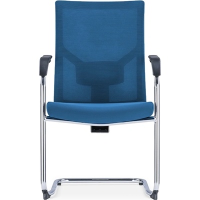 RFG Посетителски стол RFG Snow Black M, дамаска и меш, до 120 kg, тъмносиня сед (4010100367)