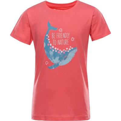 Alpine Pro Детска тениска от органичен памук ALPINE PRO TERMESO 2 корал варианта pd ALPINE PRO | Cherven | Момчешки | 92-98