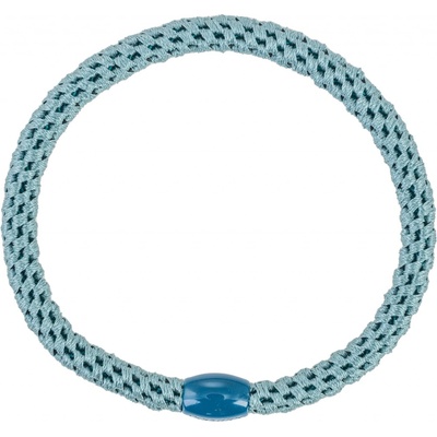 KKNEKKI Gumička do vlasů Kknekki Slim Teal, modrá barva, textil – Zboží Dáma