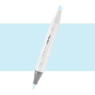 Lihová fixa OHUHU oboustranná Brush & Chisel, Baby Blue (B040)