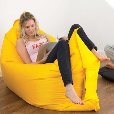 Nafukovací vak Lazy bag jednovrstvý - žlutý